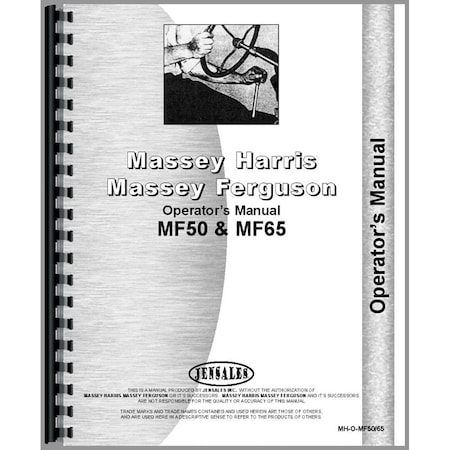 Aftermarket Tractor Operators Manual LP Only Fits Massey Ferguson 50 RAP78778
